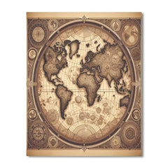 World Explorer's Map - DIY Painting By Numbers Kit