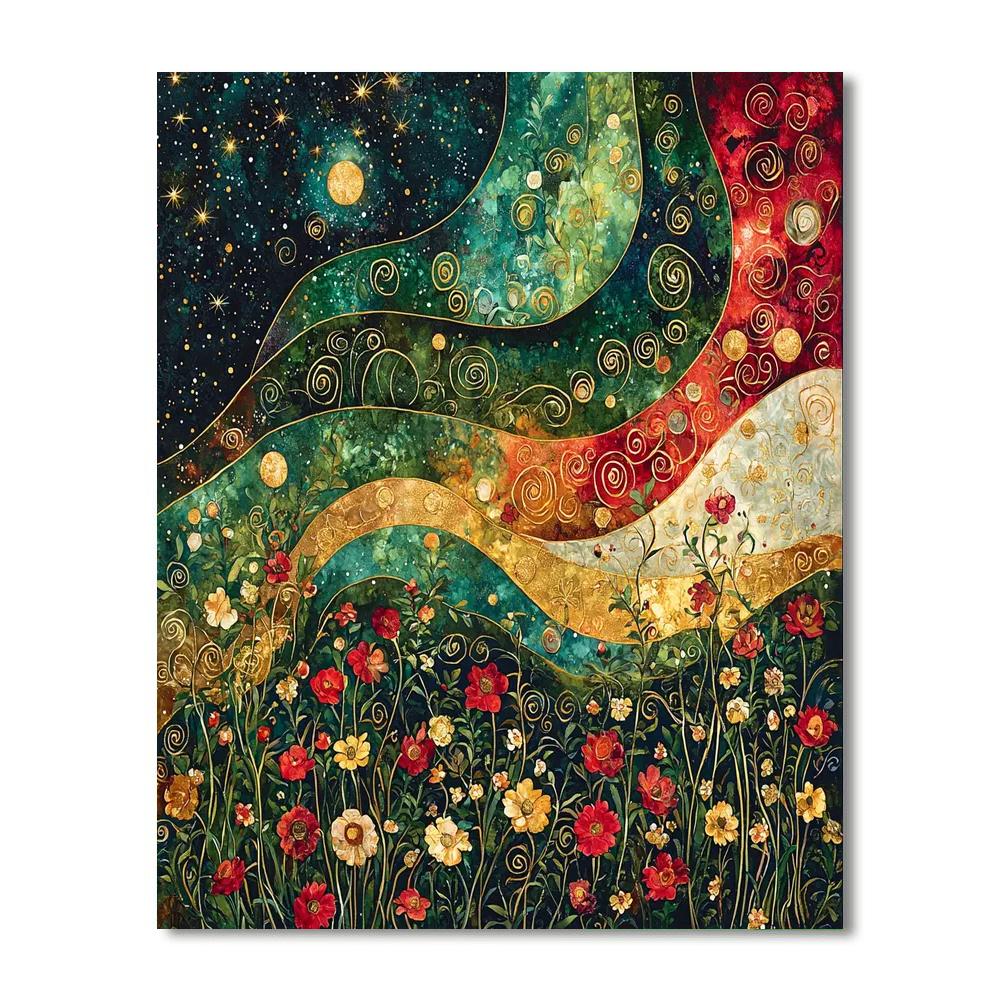 Gustav Klimt Inspired The Infinite Bloom - DIY Painting By Numbers Kit