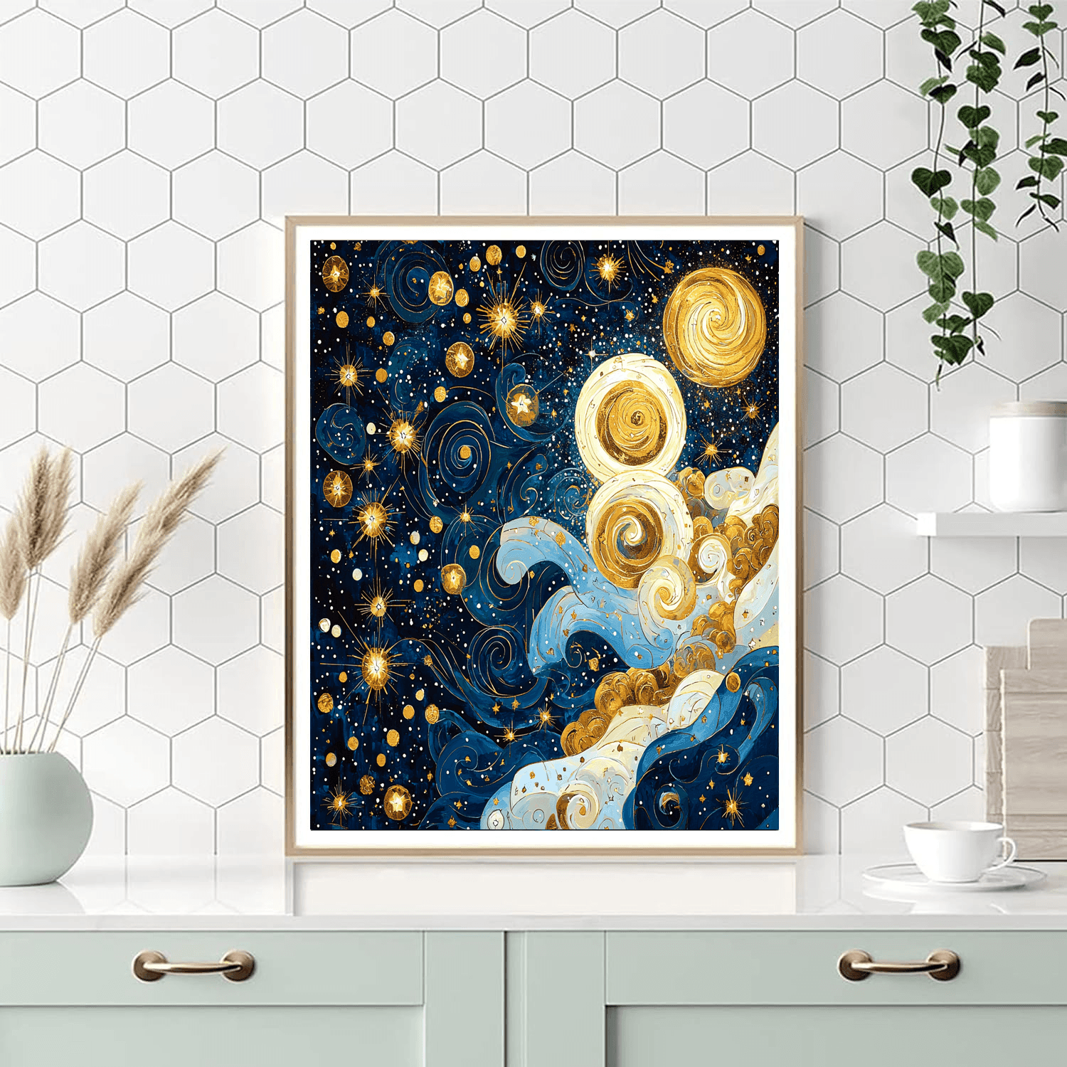 Gustav Klimt Inspired Celestial Beauty - DIY Painting By Numbers Kit