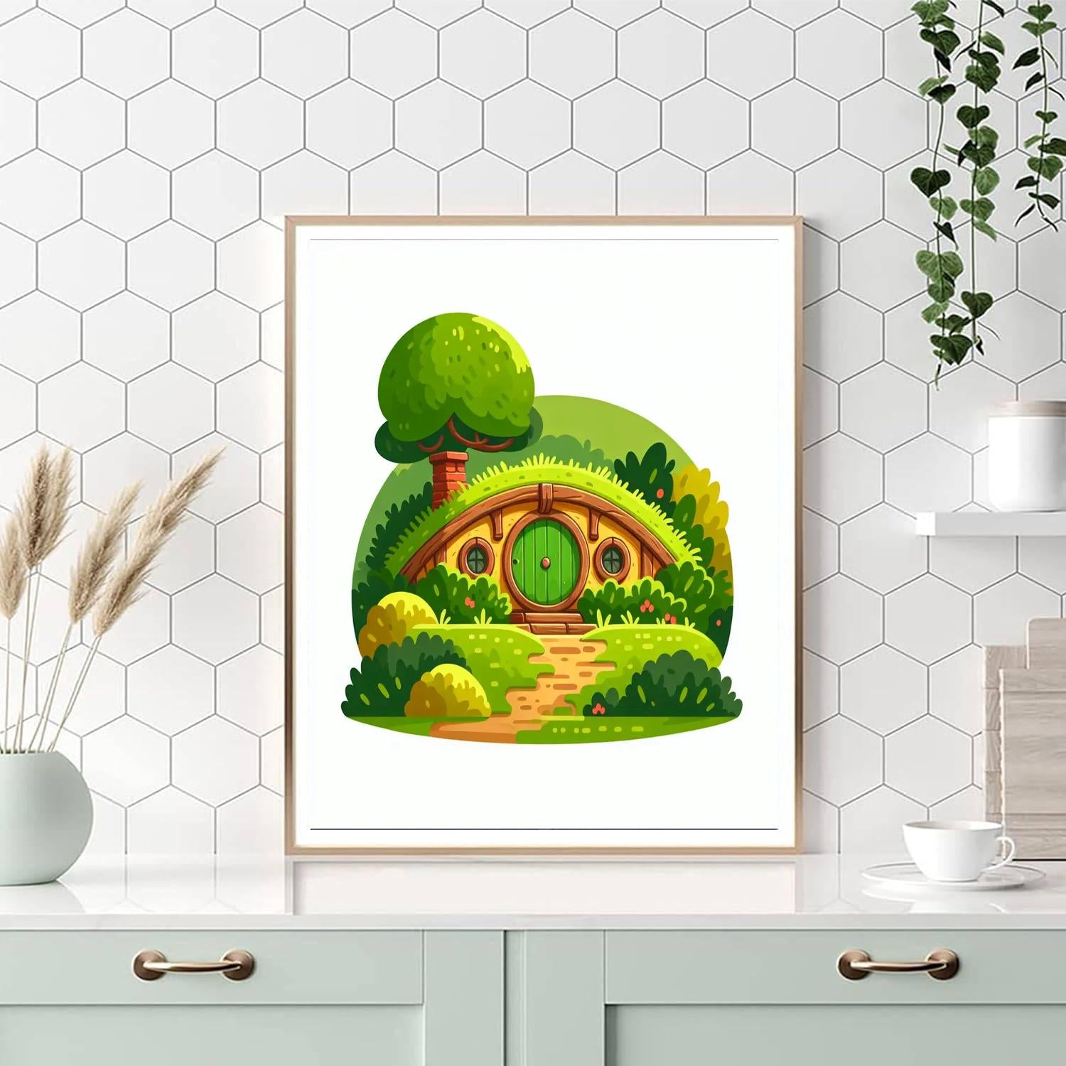 Cozy Hobbit Retreat - DIY Painting By Numbers Kit