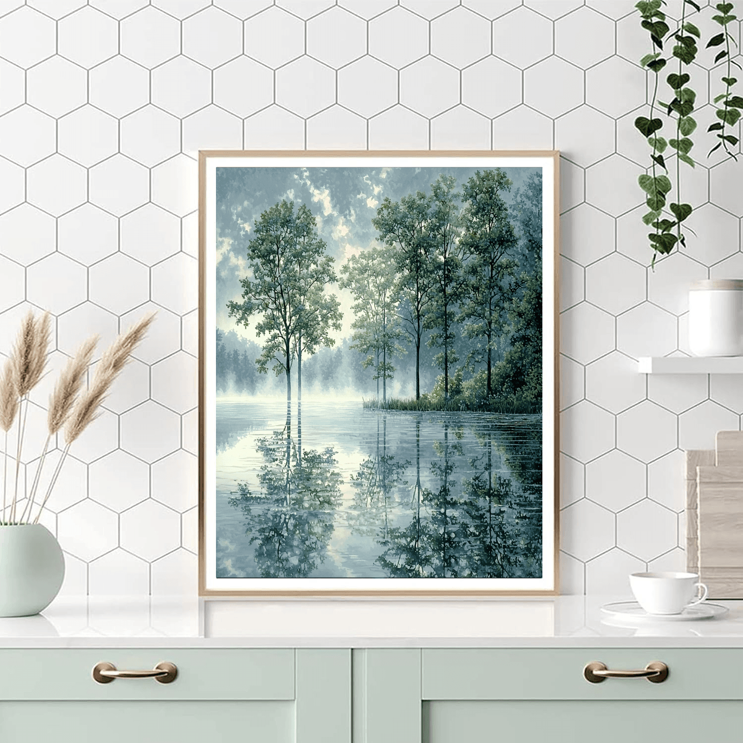 Kinkade Inspired Mystic Reflections - DIY Painting By Numbers Kit