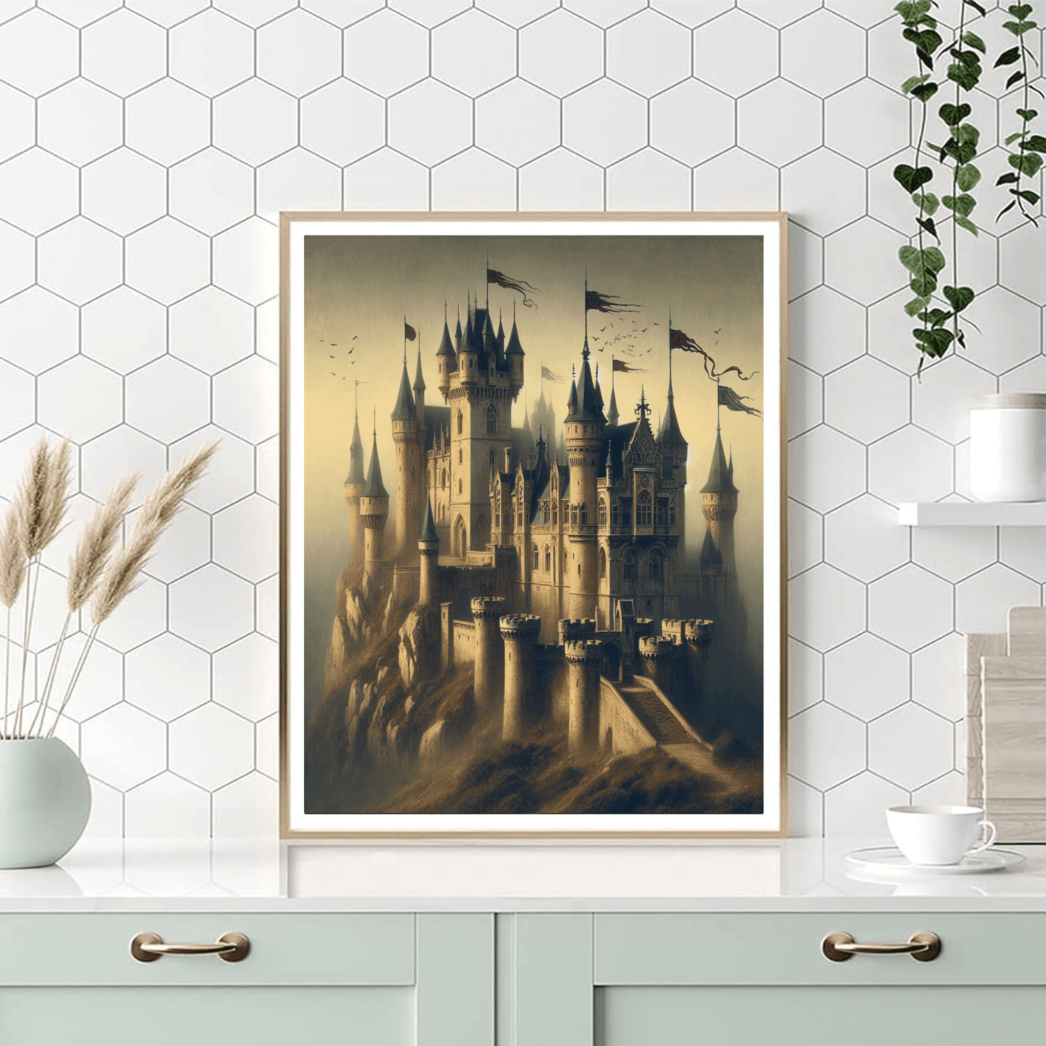 Medieval Castle Glory - DIY Painting By Numbers Kit
