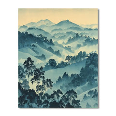 Utagawa Hiroshige Inspired Mystic Fog - DIY Painting By Numbers Kit
