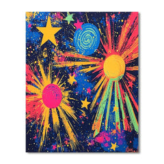 Andy Warhol Inspired Galactic Vision - DIY Painting By Numbers Kit