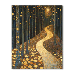 Gustav Klimt Inspired Ethereal Forest Paths - DIY Painting By Numbers Kit