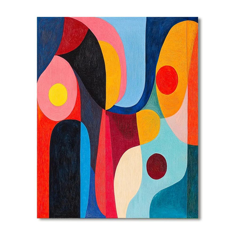 Paul Klee Inspired Balance of Color - DIY Painting By Numbers Kit
