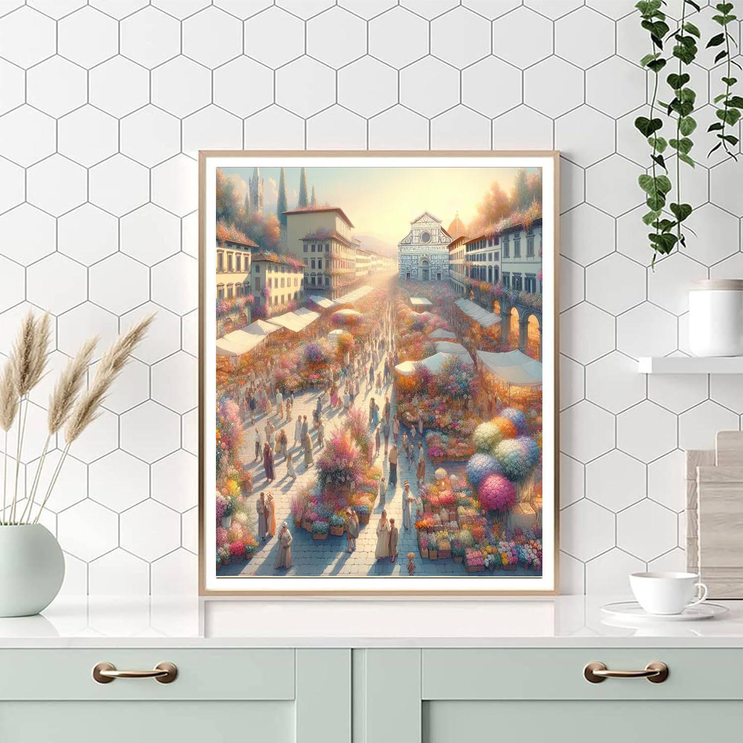 Florence Flower Festival - DIY Painting By Numbers Kit