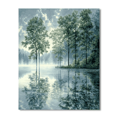 Kinkade Inspired Mystic Reflections - DIY Painting By Numbers Kit