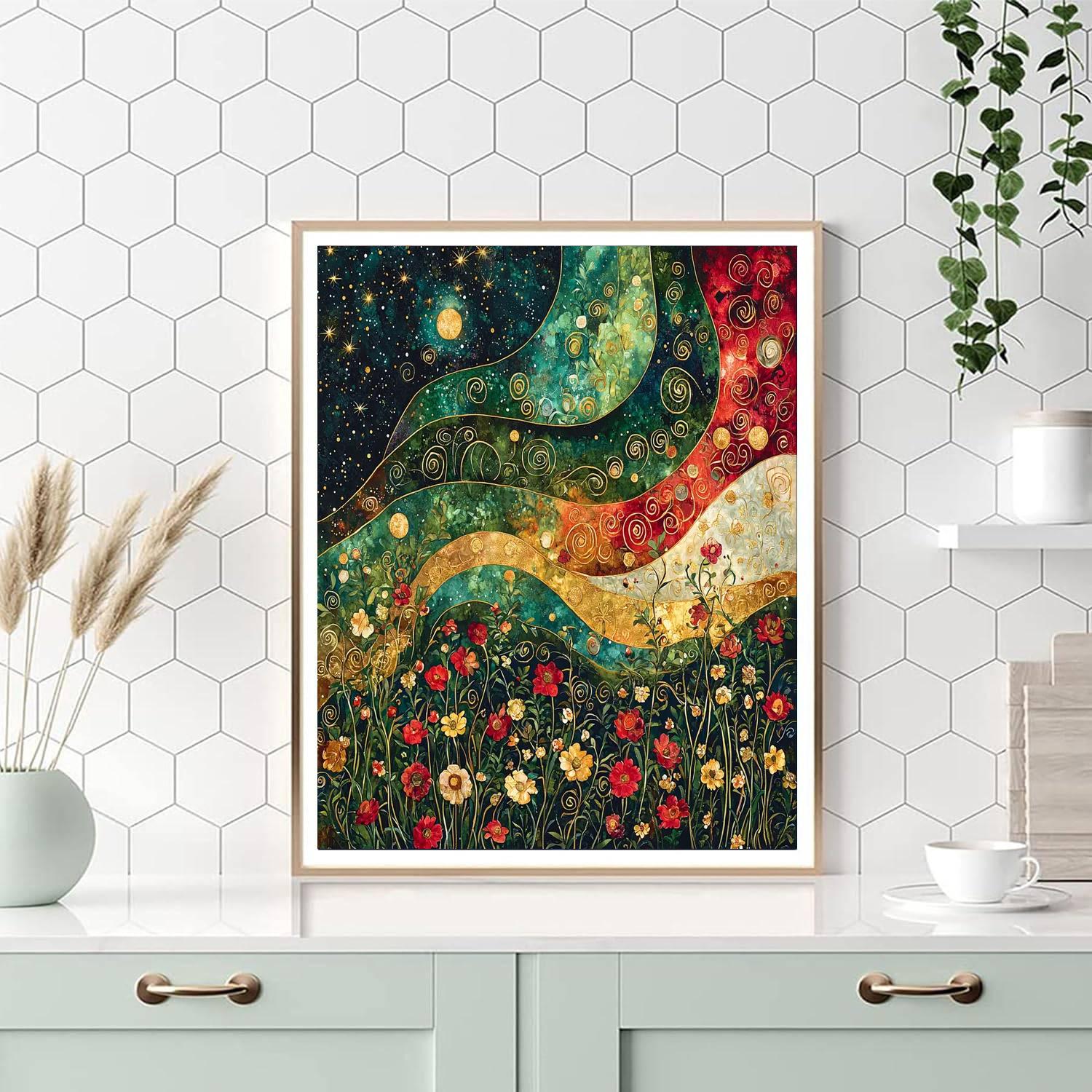 Gustav Klimt Inspired The Infinite Bloom - DIY Painting By Numbers Kit