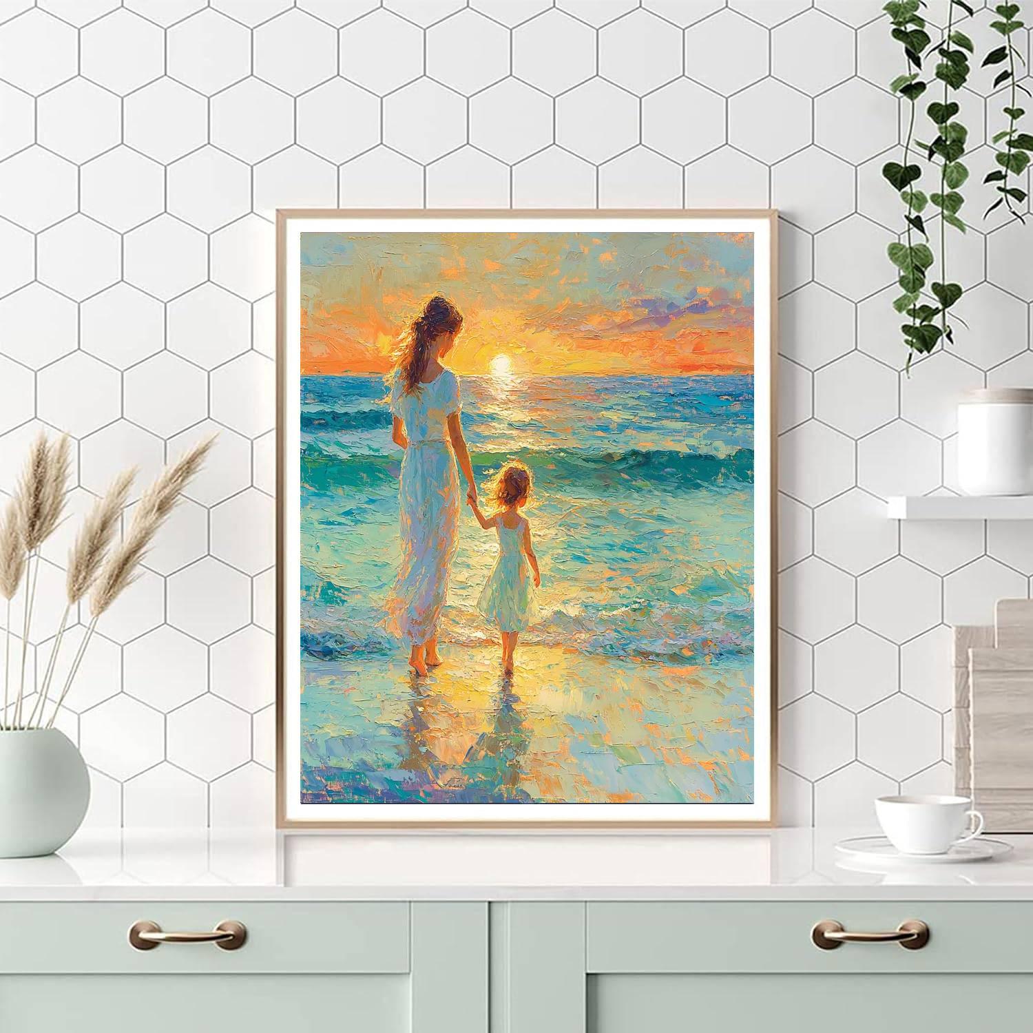 Mother's Ocean of Love - DIY Painting By Numbers Kit